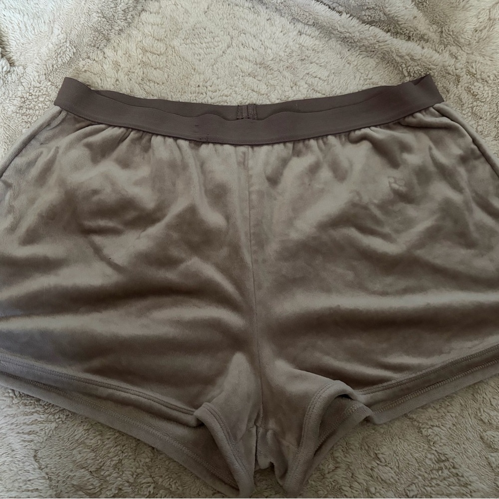 Forever 21 Taupe Plush Lounge Shorts